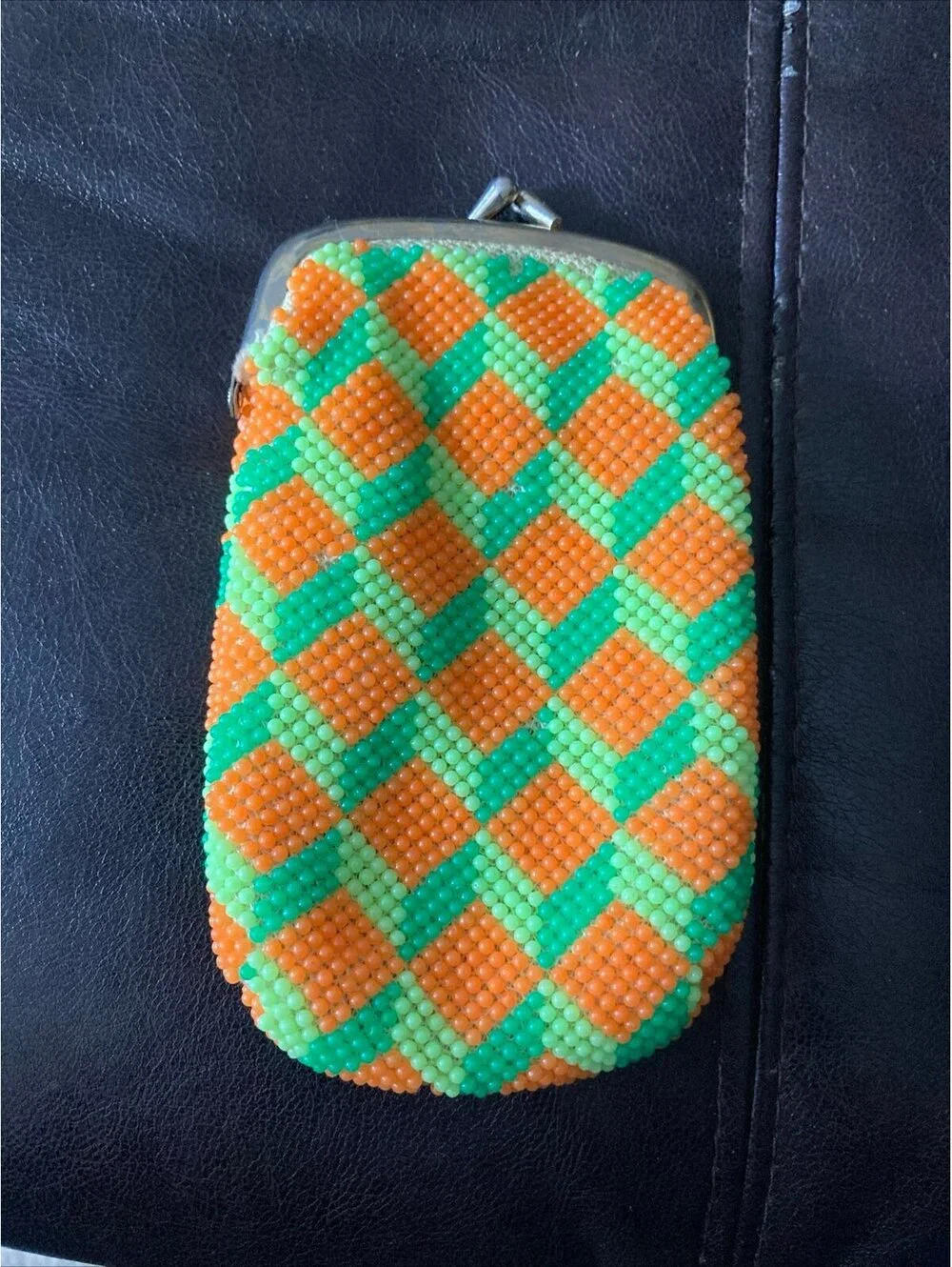 Vintage beaded cigarette case